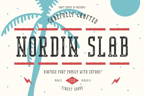 Nordin Slab Font - Featured Image