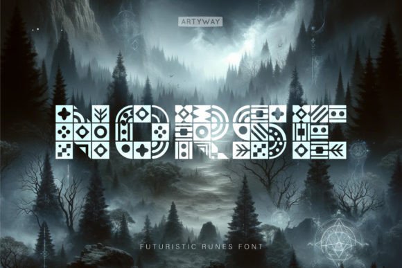 Norse Ancient Alphabet Font - Featured Image