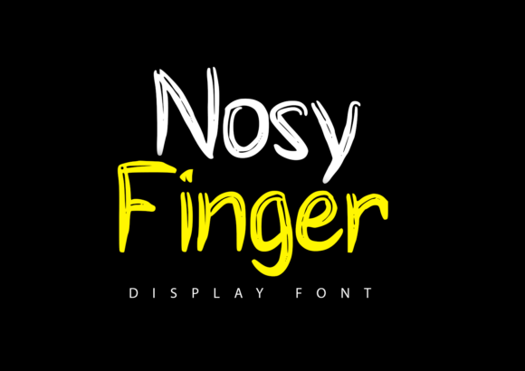 Nosy Finger Font - Featured Image