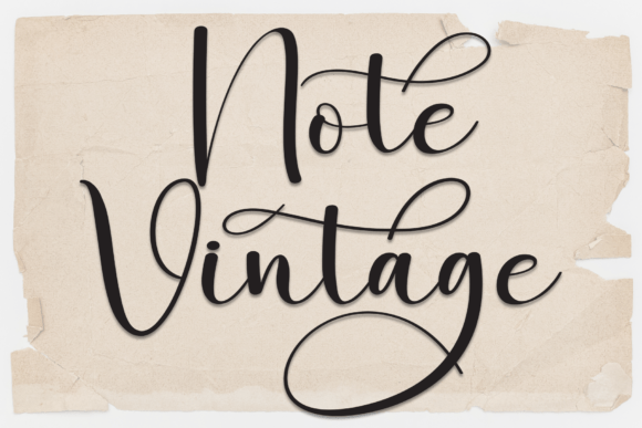 Note Vintage Font - Featured Image