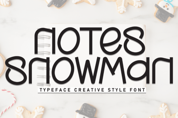 Notes Snowman Font - Featured Image