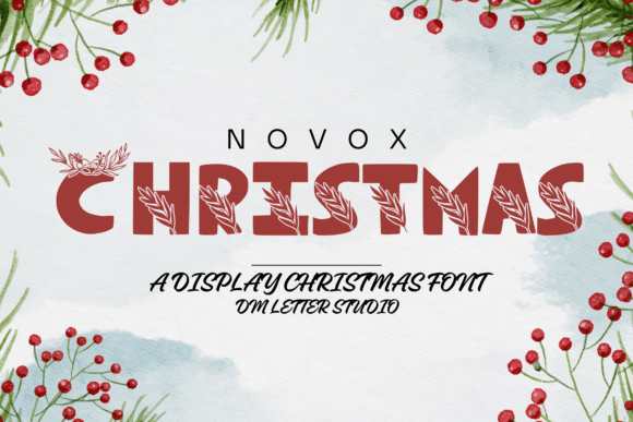 Novox Christmas Font - Featured Image