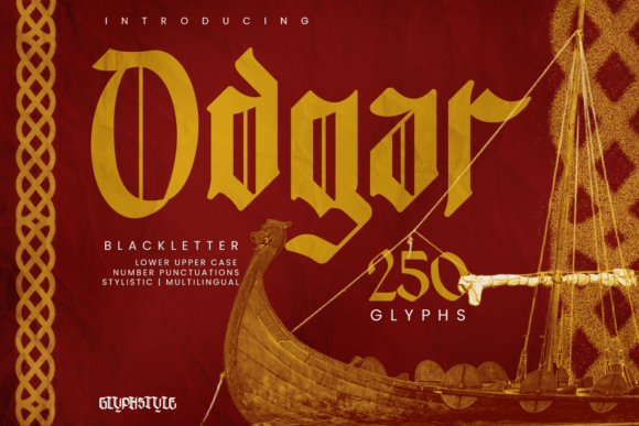 Odgar Blackletter Font - Featured Image