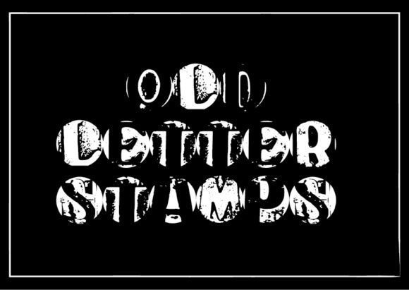 Old Letter Stamps Font - Featured Image