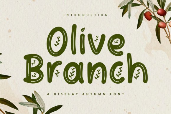 Olive Branch Font - Featured Image