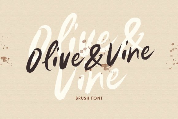 Olive & Vine Font - Featured Image