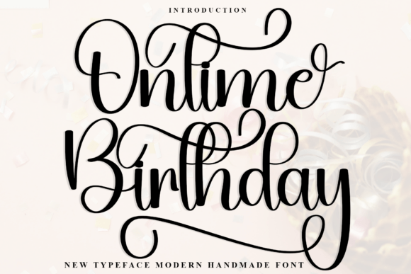 Ontime Birthday Font - Featured Image