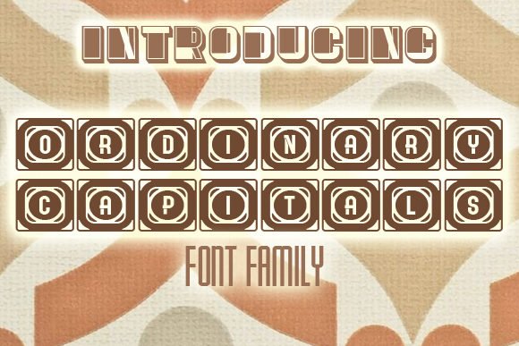 Ordinary Capitals Font - Featured Image