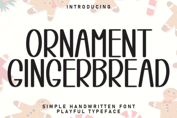 Ornament Gingerbread Font - Featured Image