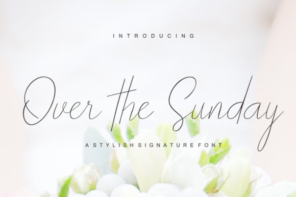 Over the Sunday Font - Featured Image