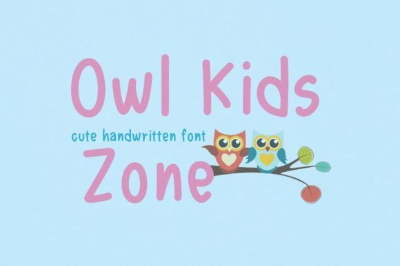Owl Kids Zone Font - Featured Image