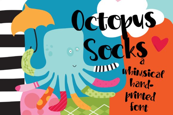 PN Octopus Socks Font - Featured Image