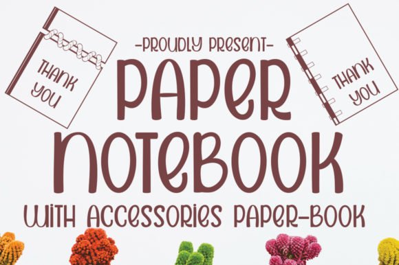 Paper Notebook Font - Featured Image