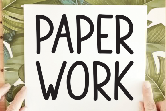 Paper Work Font - Featured Image