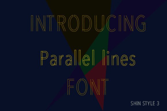 Parallel Lines Font - Featured Image