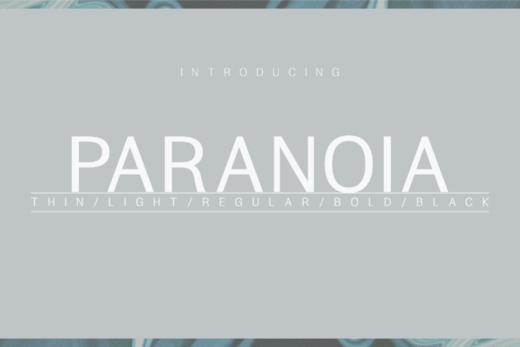 Paranoia Font - Featured Image