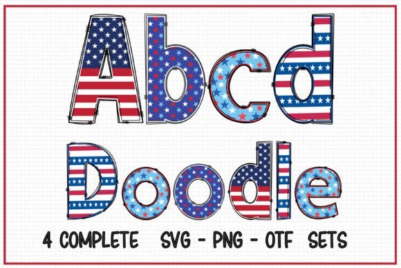 Patriotic Alpha Font - Featured Image