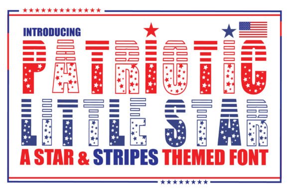 Patriotic Little Star Font - Featured Image