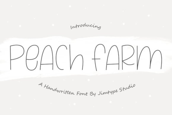 Peach Farm Font - Featured Image