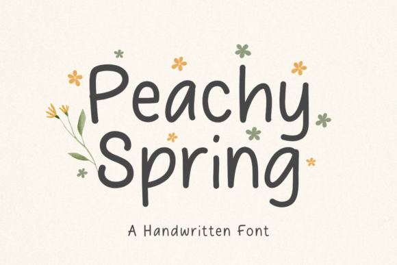 Peachy Spring Font - Featured Image