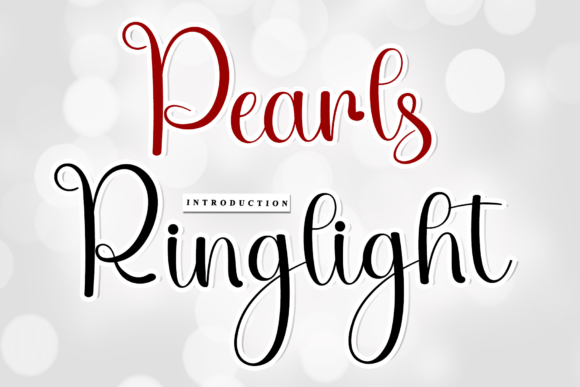 Pearls Ringlight Font - Featured Image