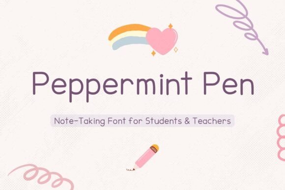 Peppermint Pen Font - Featured Image