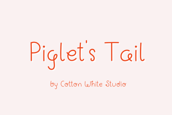 Piglet’s Tail Font - Featured Image