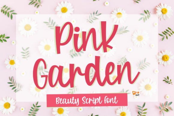 Pink Garden Font - Featured Image