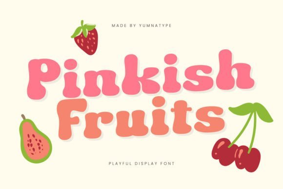 Pinkish Fruits Font - Featured Image