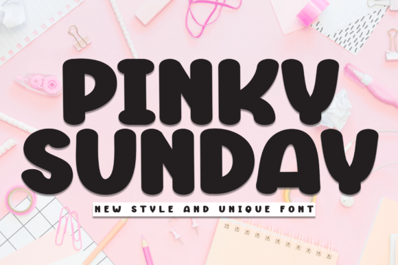 Pinky Sunday Font - Featured Image