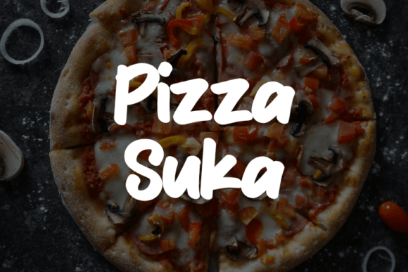 Pizza Suka Font - Featured Image