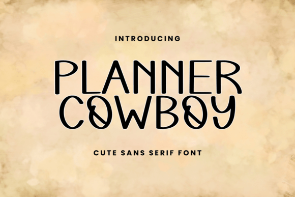 Planner Cowboy Font - Featured Image