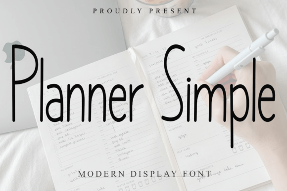 Planner Simple Font - Featured Image