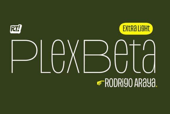Plex Beta Extralight Font - Featured Image