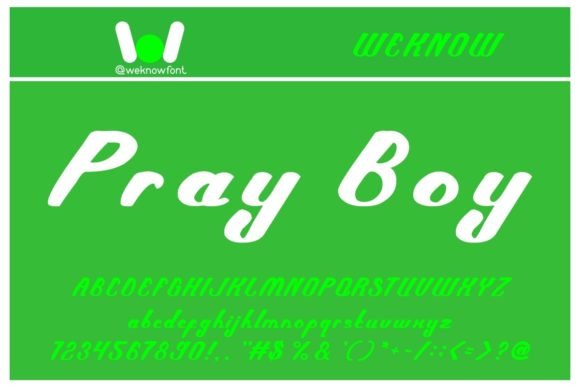 Pray Boy Font - Featured Image