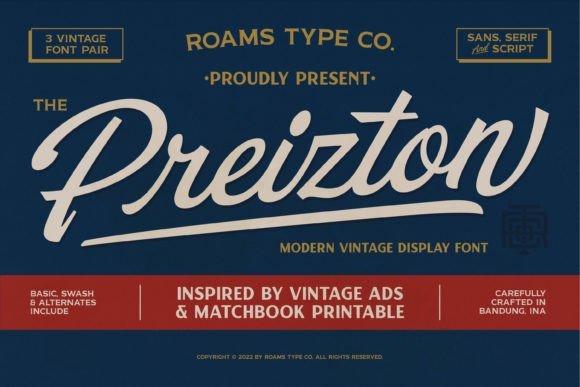Preizton Font - Featured Image