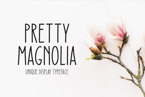 Pretty Magnolia Font - Featured Image
