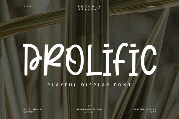 Prolific Font - Featured Image