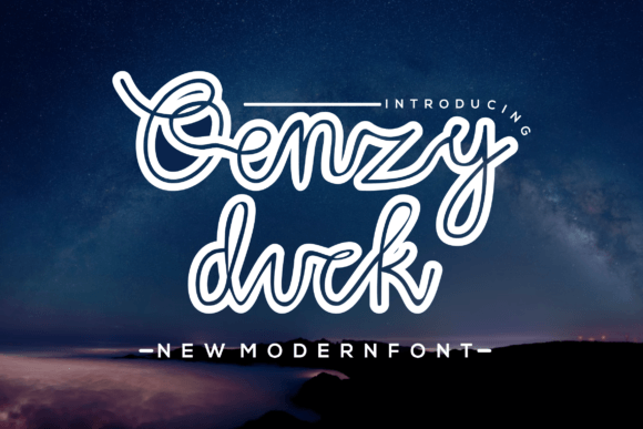 Qenzyduck Font - Featured Image