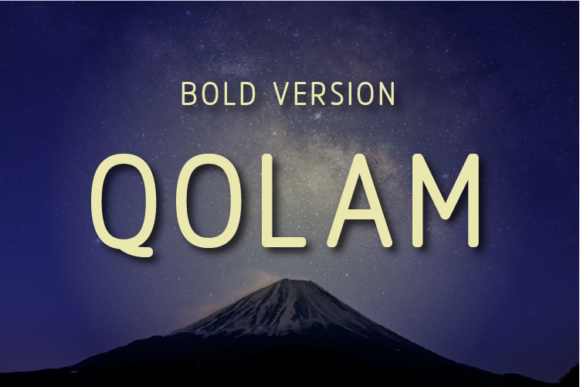 Qolam Bold Font - Featured Image