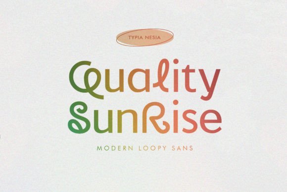 Quality Sunrise Font - Featured Image