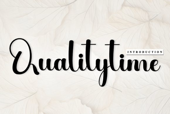 Qualitytime Font - Featured Image