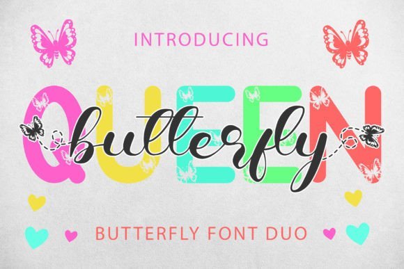 Queen Butterfly Font - Featured Image