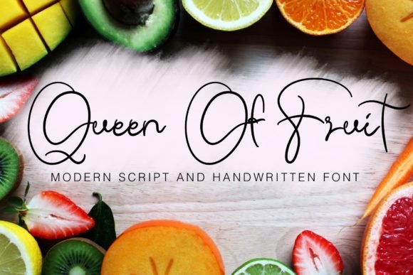 Queen of Fruit Font - Featured Image