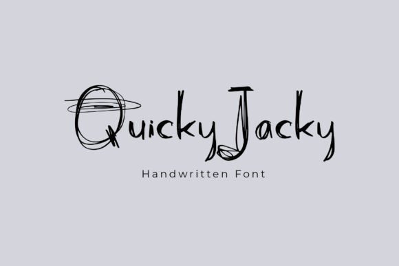 Quicky Jacky Font - Featured Image