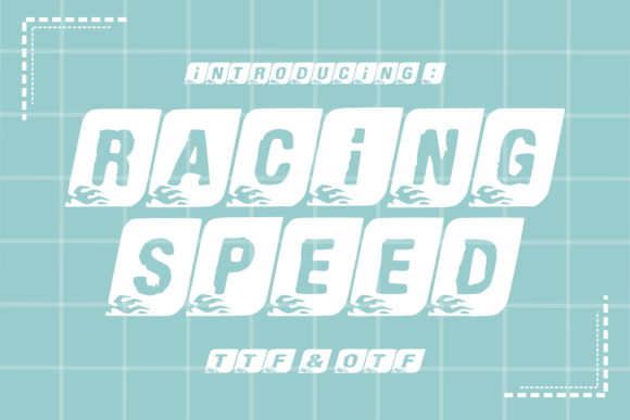 Racing Speed Font - Featured Image