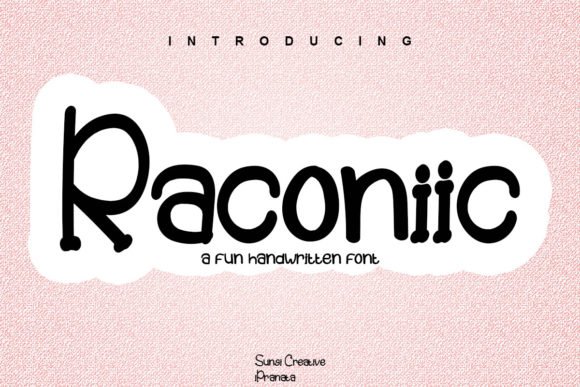 Raconiic Font - Featured Image