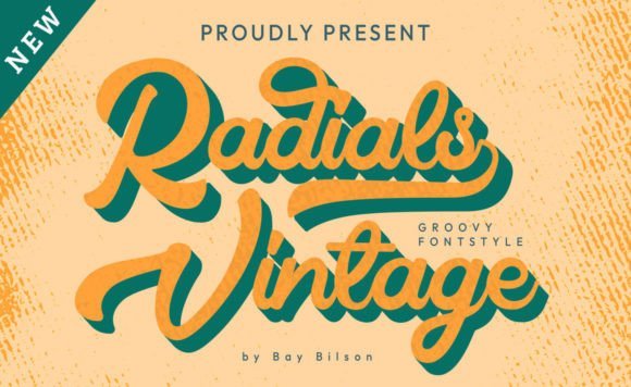 Radial Vintage Font - Featured Image