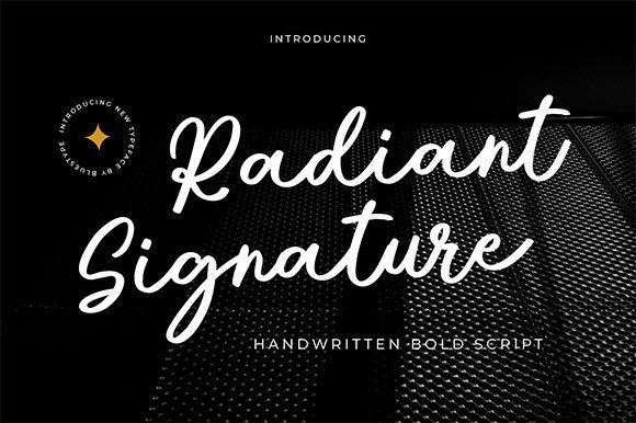 Radiant Signature Font - Featured Image