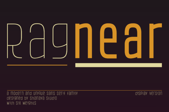 Ragnear Display Version Font - Featured Image